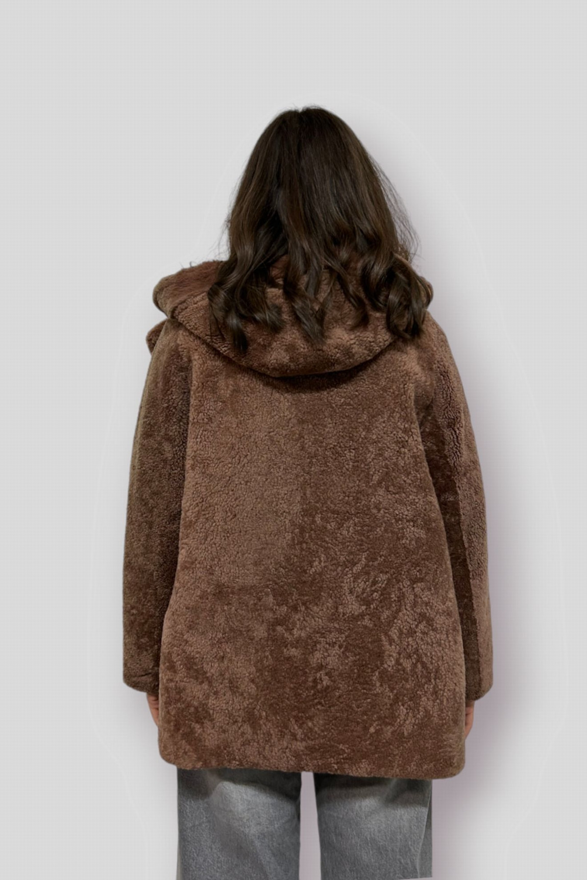 MANTEAU AGNEAU ET LAPIN REX BRUNA REX