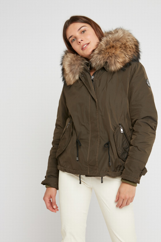 PARKA TISSU COL RENARD ALMIRA