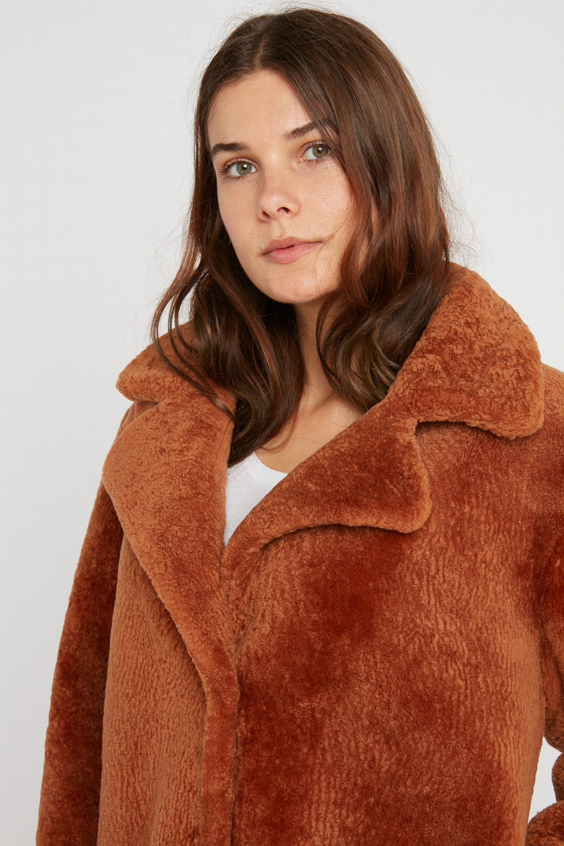 WOOLEN SKIN COAT ALYSEA