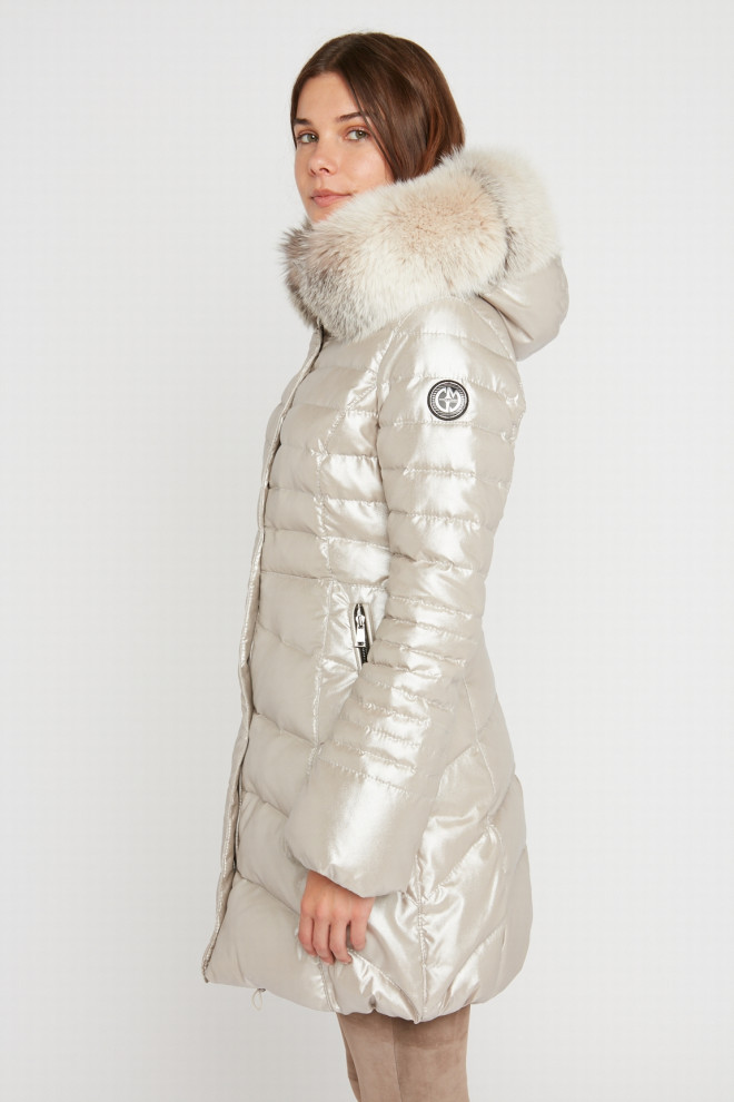 GOOSE DOWN JACKET W FOX FUR DOMITILE