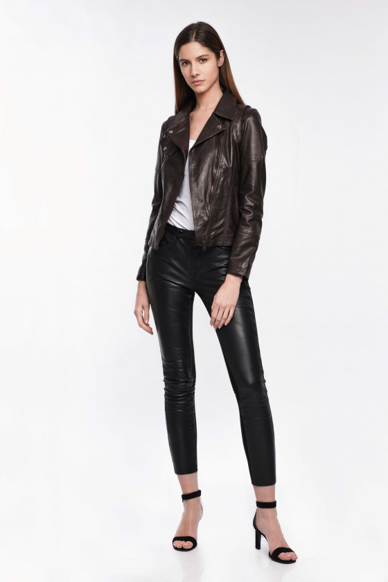 LAMB LEATHER BIKER JACKET LOVELY WODY