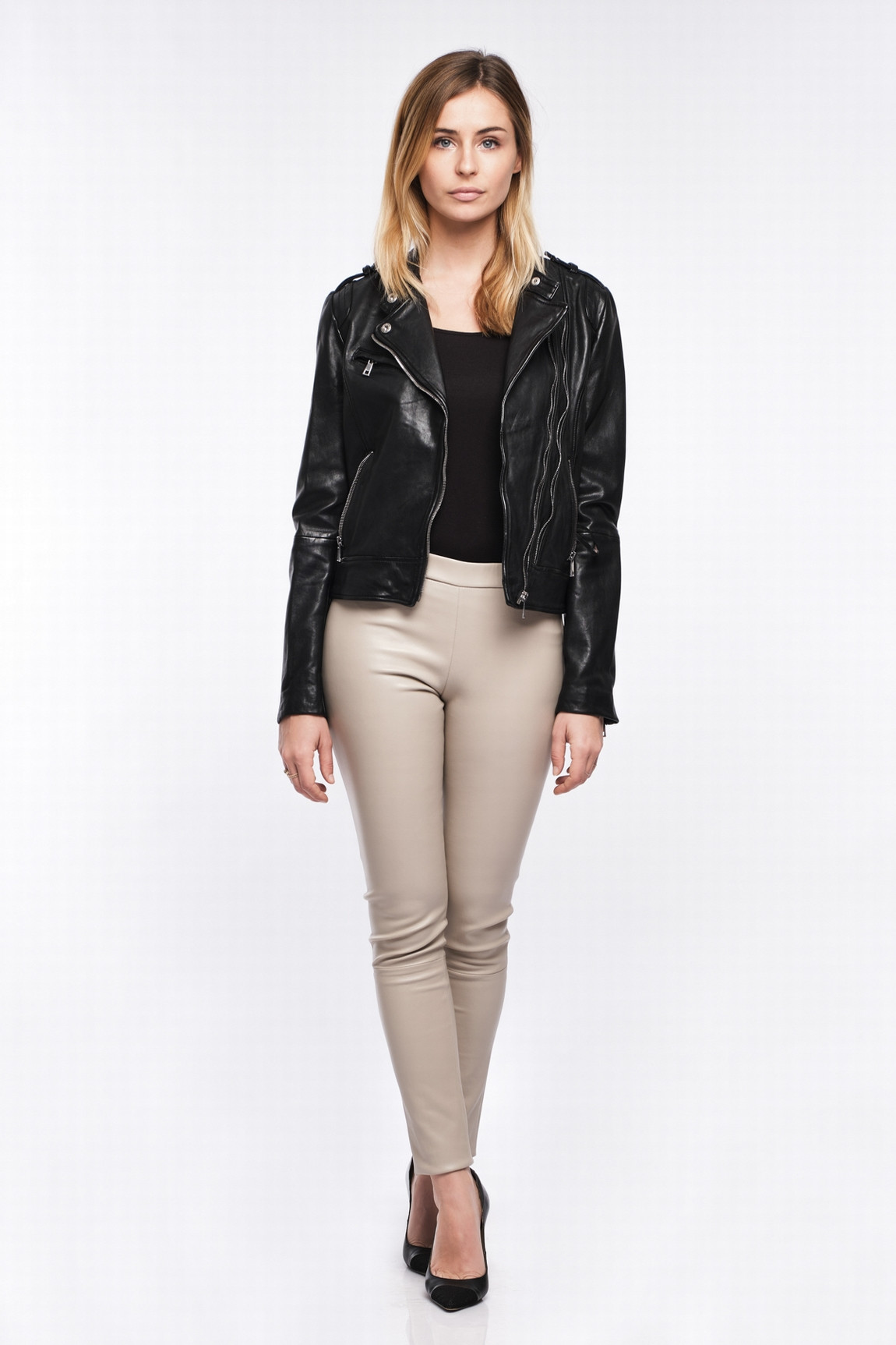 BLOUSON EN CUIR MAISY