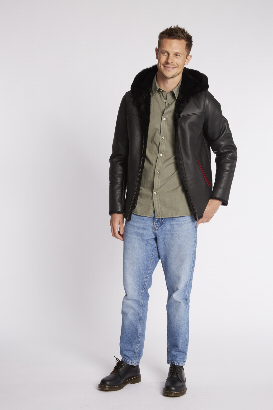 BLOUSON MOUTON RETOURNÉ  ZIP PAOLINO