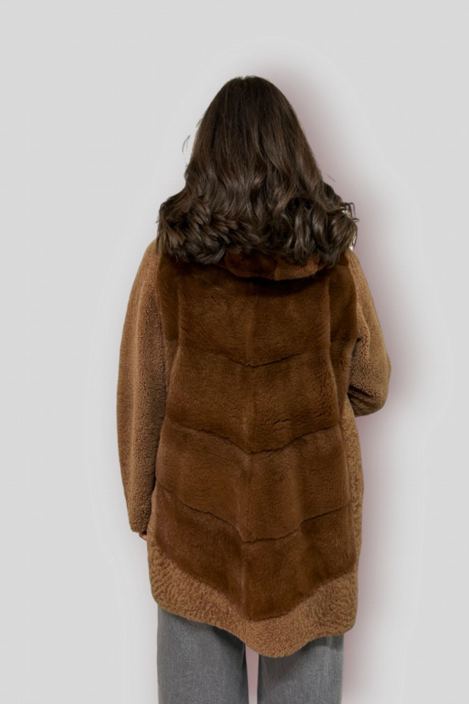 MANTEAU VISON ET MOUTON MATHILDA VIS