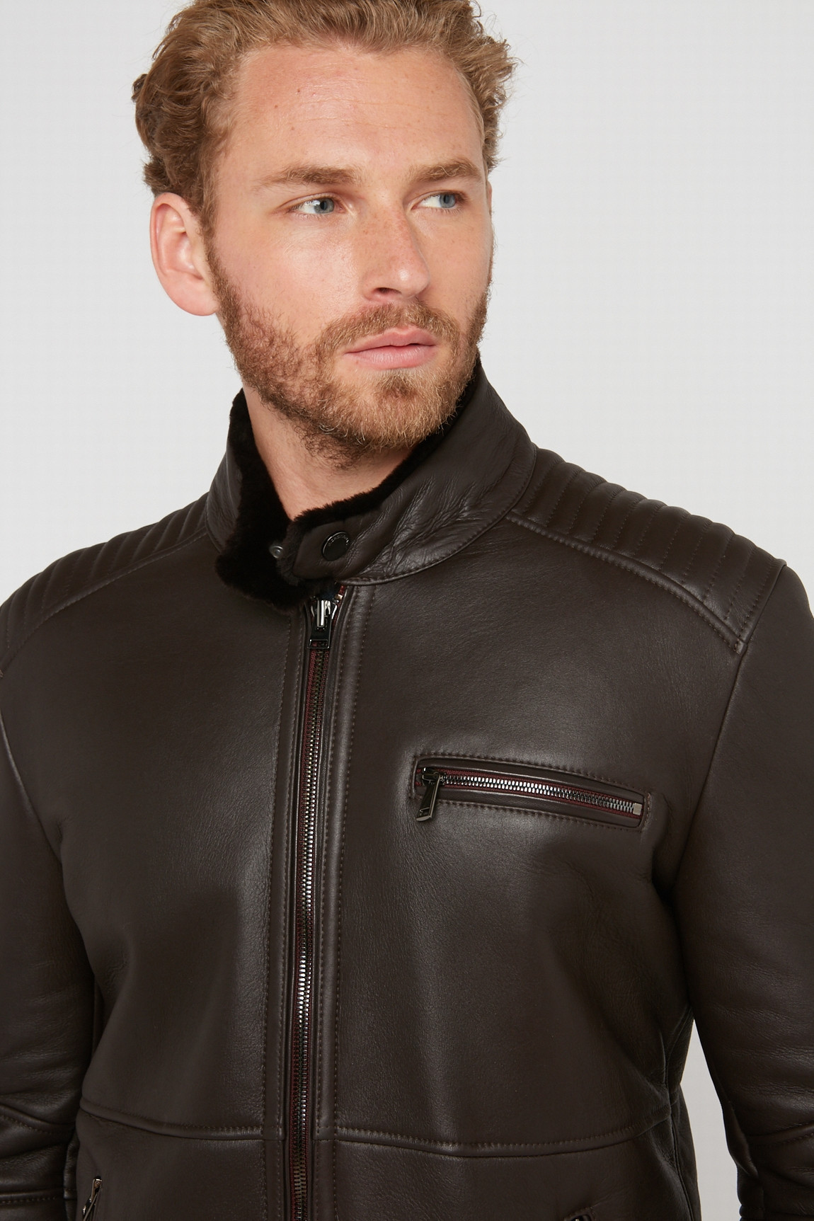 BLOUSON CUIR AGNEAU HOMME CYRIL